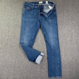 Suitsupply Selvedge Jeans Men 32x32 Cadiani Denim Italy Button Fly Pants Modern